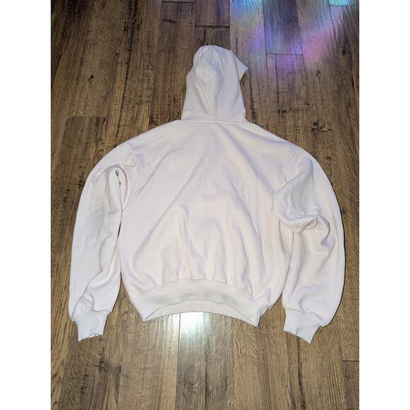 SKIMS Cotton Fleece Classic Pullover Hoodie Barely Pink Size Small - Picture 8 of 8